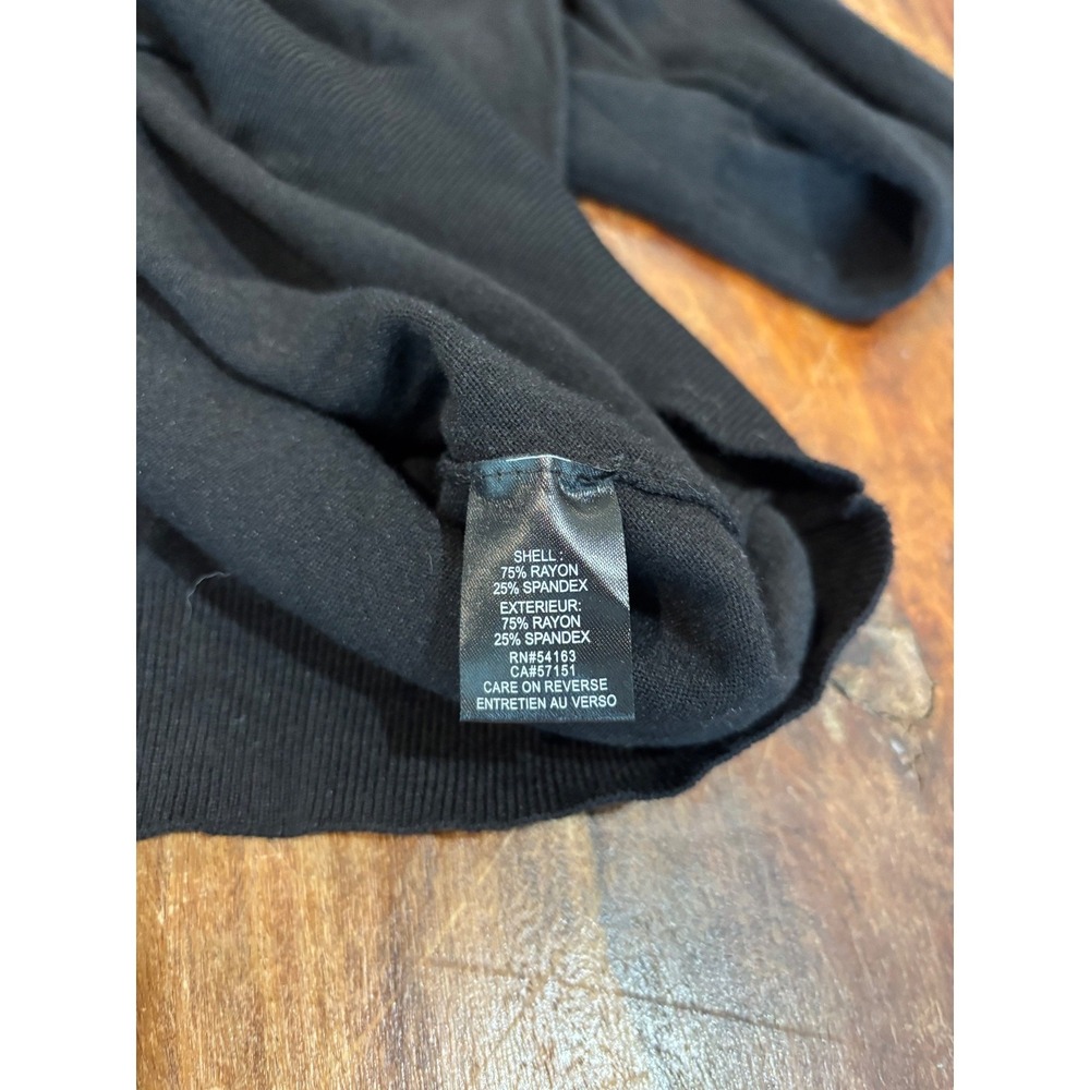 Y2K Ivanka Trump women's pullover sweater black sz XL gold buttons quiet luxury - Picture 8 of 9